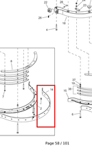 Load image into Gallery viewer, Kärcher 8.632-607.0 Blade, Squeegee, Rear, Duro - highlighted in parts diagram