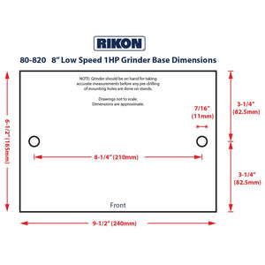 Rikon 80-820 8″ Low Speed Grinder