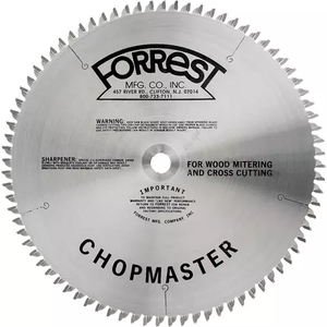 Grizzly Industrial Forrest H4750 - 10" X 5/8" 80T Atr Cut-Off Saw Blade