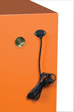 Load image into Gallery viewer, Justrite™ Emergency Preparedness Storage Cabinet, PowerPort™ pass-thru, 4 shelves, 2 keys, Orange