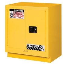 Load image into Gallery viewer, Sure-Grip® EX 19-gal.capacity Under Fume Hood Flammable Cabinet w/ 1 Shelf &amp; 2 Self-Close Doors - Yellow