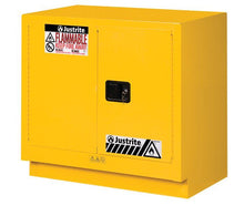Load image into Gallery viewer, Sure-Grip® EX 23-gal.capacity Under Fume Hood Flammable Cabinet w/ 1 Shelf &amp; 2 Self-Close Doors - Yellow