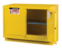 Load image into Gallery viewer, Sure-Grip® EX 31-gal.capacity Under Fume Hood Flammable Cabinet w/ 1 Shelf &amp; 2 MAnual Door - Yellow