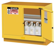 Load image into Gallery viewer, Sure-Grip® EX 31-gal,capacity Under Fume Hood Flammable Cabinet w/ 1 Shelf &amp; 2 Self-Close Doors - Yellow