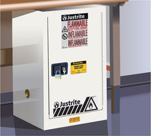 Load image into Gallery viewer, Sure-Grip® EX Compac 12-gal.capacity Flammable Cabinet w/ 1 Shelf &amp; 1 Self-Close Door - White