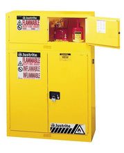 Load image into Gallery viewer, Sure-Grip® EX 12-gal.capacity Piggyback Flammable Safety Cabinet w/ 2 Manual Close - Yellow