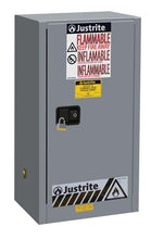 Load image into Gallery viewer, Sure-Grip® EX Compac 15-gal.capacity Flammable Cabinet w/ 1 Shelf &amp; 1 Self-Close Door - Gray