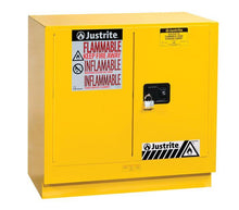 Load image into Gallery viewer, Sure-Grip® EX 22-gal.capacity Undercounter Flammable Safety Cabinet w/ 1 Shelf &amp; 2 Manual Close Doors - Yellow