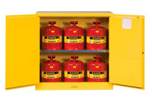 Load image into Gallery viewer, Sure-Grip® EX 30-gal. 44&quot; Safety Cabinet w/ Can Package &amp; 2 Manual Close Doors - Yellow