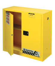 Load image into Gallery viewer, Sure-Grip® EX 30-gal.capacity Flammable Cabinet w/ 2 Doors Flammable Cabinet &amp; 1 Shelf  - Yellow
