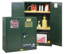 Load image into Gallery viewer, Sure-Grip® EX 30-gal.capacity Pesticides Safety Cabinet w/ 1 Shelf &amp; 2 Manual Close Doors - Green
