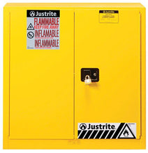 Load image into Gallery viewer, Sure-Grip® EX 40-gal. capacity Flammable storage Cabinet w/ 2 Doors-Manual Close &amp; 3 Shelves - Yellow