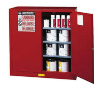 Load image into Gallery viewer, Sure-Grip® EX 40-gal. capacity Flammable storage Cabinet w/ 2 Doors-Manual Close &amp; 3 Shelves - Red
