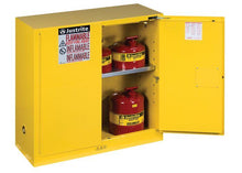Load image into Gallery viewer, Sure-Grip® EX 30-gal.capacity Flammable Safety Cabinet w/ 1 Shelf &amp; 2 Doors-Self Close - Yellow