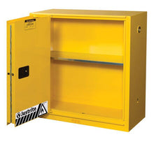Load image into Gallery viewer, Sure-Grip® EX 30-gal. capacity Flammable Cabinet w/ 1 Shelf &amp; 1 Bi-Fold Self-Close Door - Yellow