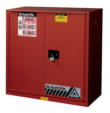 Load image into Gallery viewer, Sure-Grip® EX 40-gal. capacity Flammable storage Cabinet w/ 1 Bi-Fold Self-Close Door &amp; 3 Shelves - Red