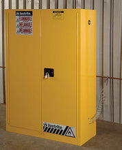 Load image into Gallery viewer, Justrite- Sure-Grip® EX 45-Gallon Flammable Safety Cabinet w/ 2 Doors &amp; 2 Shelves ( Manual Close)