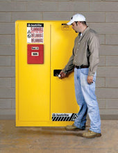 Load image into Gallery viewer, Justrite- Sure-Grip® EX 45-Gallon Flammable Safety Cabinet w/ 2 Doors &amp; 2 Shelves ( Manual Close)