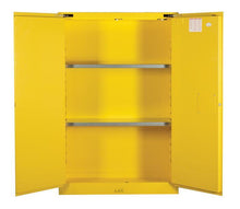 Load image into Gallery viewer, Sure-Grip® EX 45-gal.capacity Flammable Cabinet w/ 2 Doors-Self Close &amp; 2 Shelves - Yellow