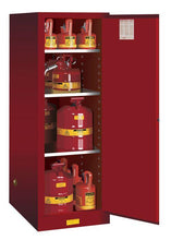 Load image into Gallery viewer, Sure-Grip® EX Deep Slimline 54-gal.capacity Flammable Safety Cabinet w/ 3 Shelves &amp; 1 Manual Close Door - Red