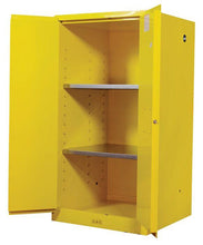 Load image into Gallery viewer, Sure-Grip® EX 60-gal.capacity Flammable Safety Cabinet w/ 2 Manual Close Doors &amp; 2 Shelves - Yellow