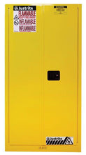 Load image into Gallery viewer, Sure-Grip® EX 60-gal. capacity Flammable Safety Cabinet w/ 2 Doors-Self-Close &amp; 2 Shelves - Yellow