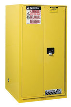 Load image into Gallery viewer, Sure-Grip® EX 60-gal.capacity Flammable Cabinet w/  2 Shelves &amp; 1 Bi-Fold/Sliding Self-Close Door - Yellow