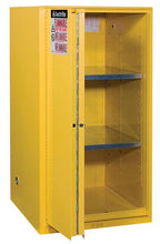 Load image into Gallery viewer, Sure-Grip® EX 60-gal.capacity Flammable Cabinet w/  2 Shelves &amp; 1 Bi-Fold/Sliding Self-Close Door - Yellow