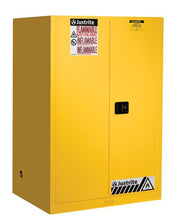 Load image into Gallery viewer, Sure-Grip® EX 90-gal.capacity Flammable Cabinet w/ 2 Shelves &amp; 2 Manual Close Doors - Yellow