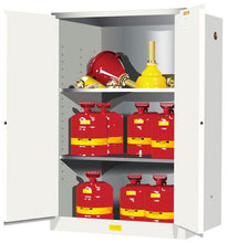 Load image into Gallery viewer, Sure-Grip® EX 90-gal.capacity Flammable Cabinet w/ 2 Shelves &amp; 2 Manual Close Doors - White
