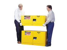 Load image into Gallery viewer, Sure-Grip® EX 12-gal.capacity Piggyback Flammable Safety Cabinet w/ 2 Self-Close - Yellow