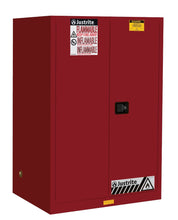 Load image into Gallery viewer, Sure-Grip® EX 90-gal.capacity Flammable Cabinet w/ 2 Shelves &amp; 2 Self-Close Doors - Red