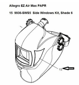 Allegro Side Windows Kit, Shade 5 Pair, 9936SWS5