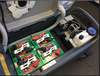 Refurbished Advance SC750™ 26D Walk-Behind Floor Scrubber Four 242 Ah wet batteries, EcoFlex™, shelf charger, pad holders