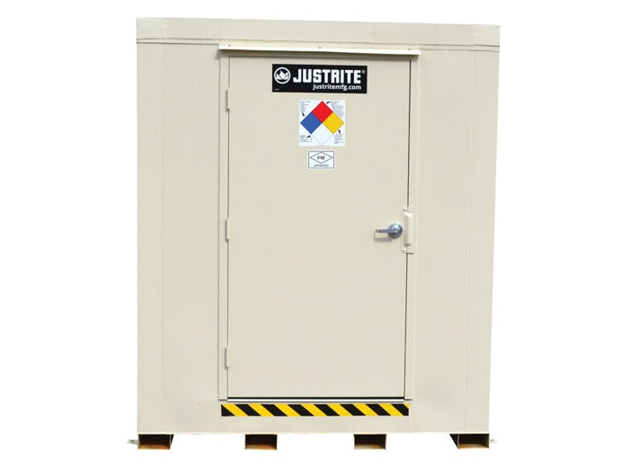 2-Drum, Explosion Relief Panels, 4-Hour Fire-Rated Outdoor Safety Locker - 913021
