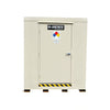 Justrite 9-Drum Outdoor Safety Locker, Explosion Relief Panels, 4-Hour Fire-Rated