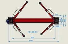 Load image into Gallery viewer, Katool KT-H120D 12000 lbs. Floor Plate Two Post Lift