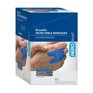 Aero Healthcare AD1003US AEROPLAST™ Detectable Knuckle Bandages 40/box