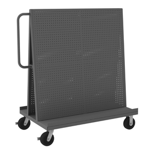 Durham AF-3048-PB-95 A-Frame Truck, Pegboard Panels, Gray, 30 X 54-1/2 X 57