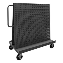 Load image into Gallery viewer, Durham AF-3048-PBLP-95 A-Frame Truck, Pegboard &amp; Louvered Panel, Gray, 30 X 54-1/2 X 57