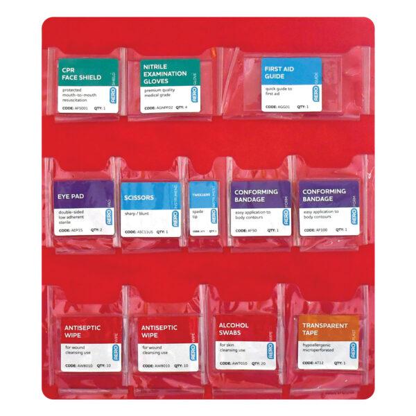 Aero Healthcare AK003 SUREFILL™ First Aid Cabinet Door Pocket 3 Shelf Empty