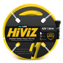Load image into Gallery viewer, Ag-Lite HiViZ Rubber Water Hose 5/8" X 50'-Yellow