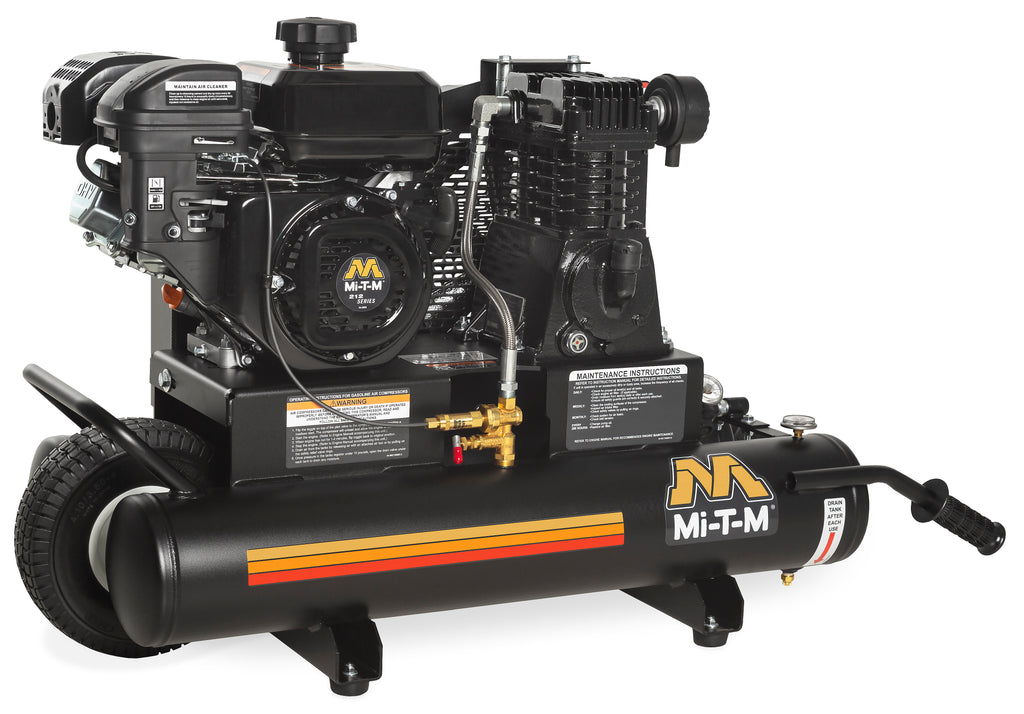 Mi-T-M AM1-PM07-08M 8-Gallon Single Stage Gasoline Air Compressor