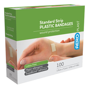 Aero Healthcare AP101 AEROPLAST™ Plastic Standard Strip 7/8in x 3in 100/box