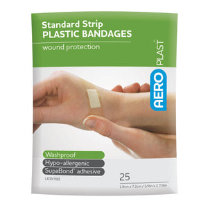 Aero Healthcare AP10125 AEROPLAST™ Plastic Standard Strip 7/8in x 3in pack/25