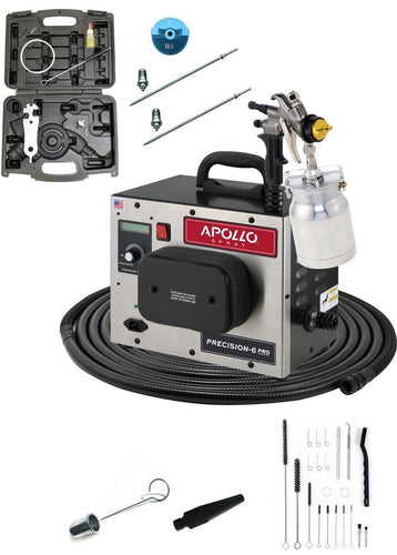 Apollo APPP6PRO1107700QT PRECISION-6 PRO PLUS Turbo Paint Spray System with 1 Qt Spray Gun