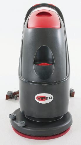 Viper AS430C: 17", 13-gallon, cord-electric, brush, 29" squeegee assembly, & 65' cord, Scrubber