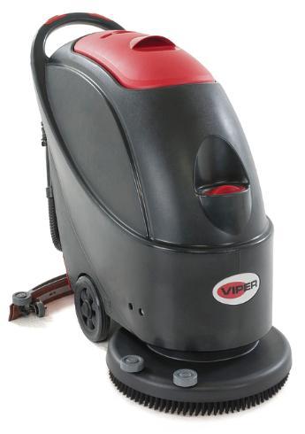 Viper AS510B:  20", 10.5-gallon, pad-assist, pad driver, 31" squeegee assembly, 9-amp chg, 105Ah AGM batteries