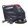 Viper AS6690T-242 26", 22-gallon, traction-drive, pad drivers, 33" squeegee assembly, 25-amp on board charger, (4) 242 Ah WET batteries, Scrubber
