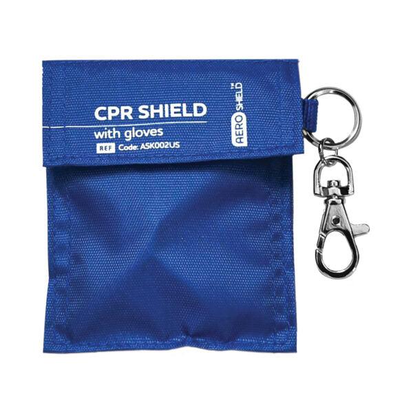 Aero Healthcare ASK002US AEROSHIELD™ CPR Face Shield Disposable Keyring with gloves